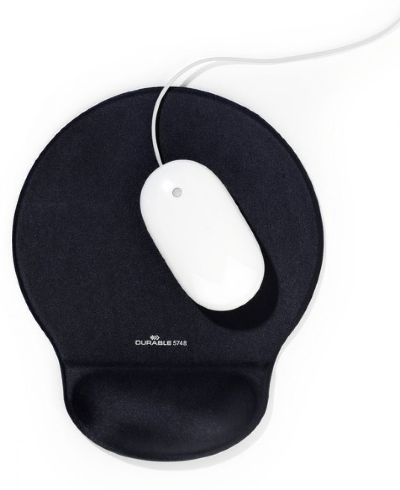 Durable MOUSE PAD ERGOTOP GEL - 5748 Muismat met polssteun Zwart (b x h x d) 260 x 26 x 230 mm