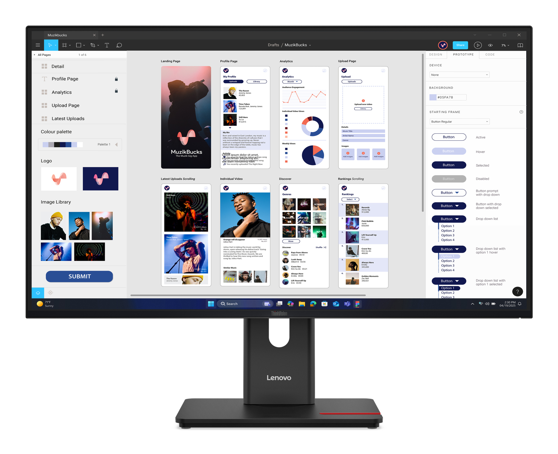 Lenovo ThinkVision T32UD-40 - Monitor