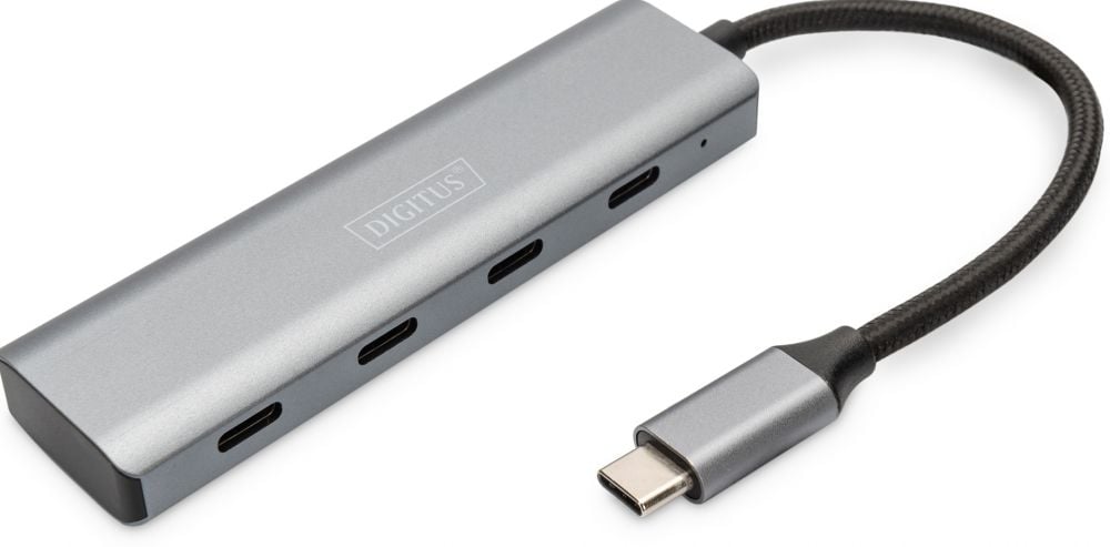 USB Hub Digitus USB 3.1 4-Port Aluminum 4x USB-C