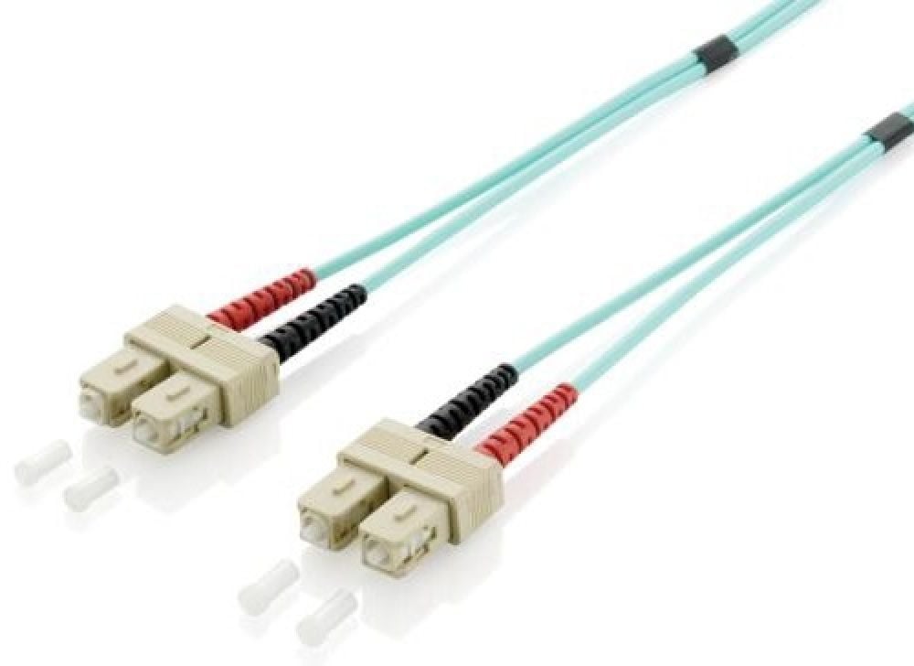 Equip 255321 Fibre Optic Patchc. SC/SC 50/125μ 1,0m turquoise, LSOH, OM3