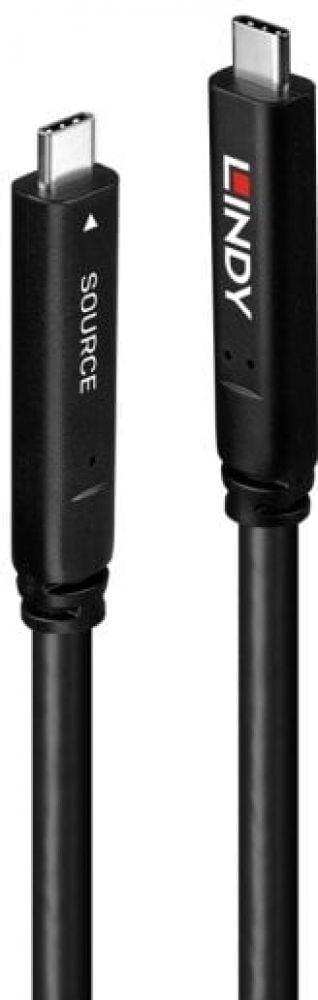 Lindy 10m USB 3.2 Gen 1 & DP 1.4 Type C Hybrid Cable