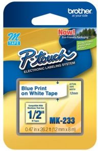 Brother MK233 - Blauw op wit