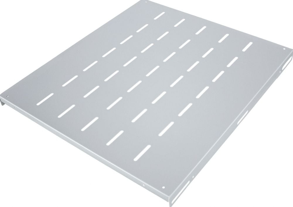 Vast Plateau, 19-Inch, 1HE, 525mm, 50Kg, Grijs
