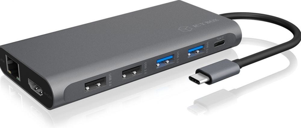 RAIDSONIC Dockingstation Notebook IcyBox USB-C -> 3x Videoaschnittstel