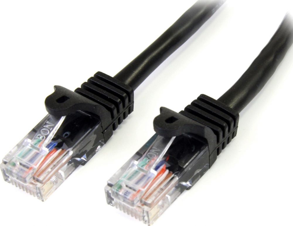 StarTech.com 0,5m Cat5e Ethernet netwerkkabel met snagless RJ45 connectors - UTP kabel 50 cm zwart