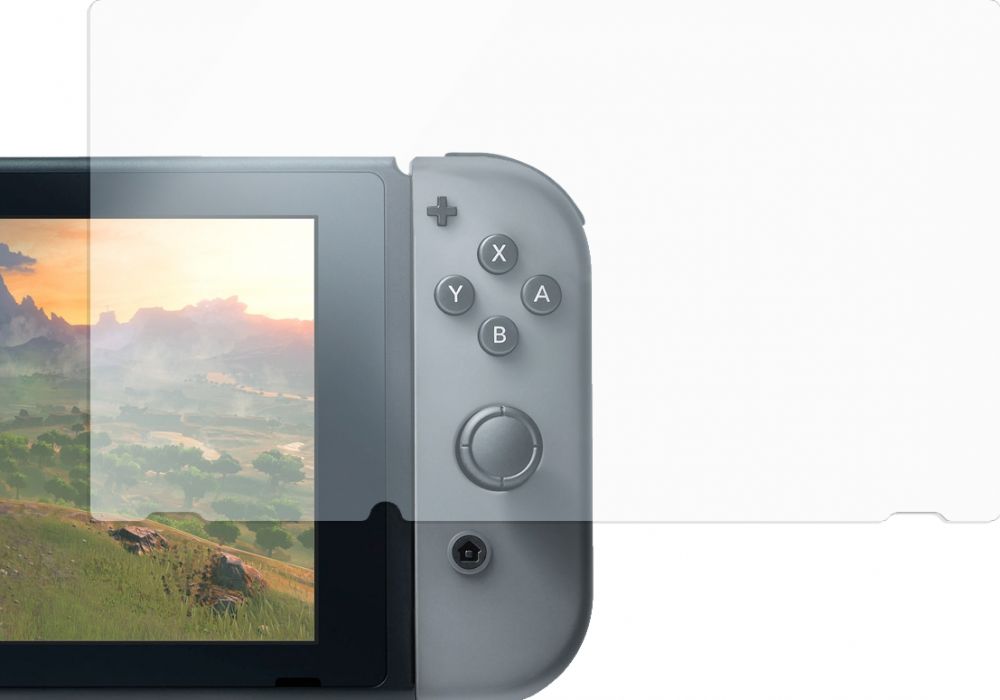 DELTACO DELTACO GAMING screenprotector voor Nintendo Switch van gehard glas. De hardheidsgraad van 9H, voorkomt krassen, is zeer helder en slechts 0,33 mm
