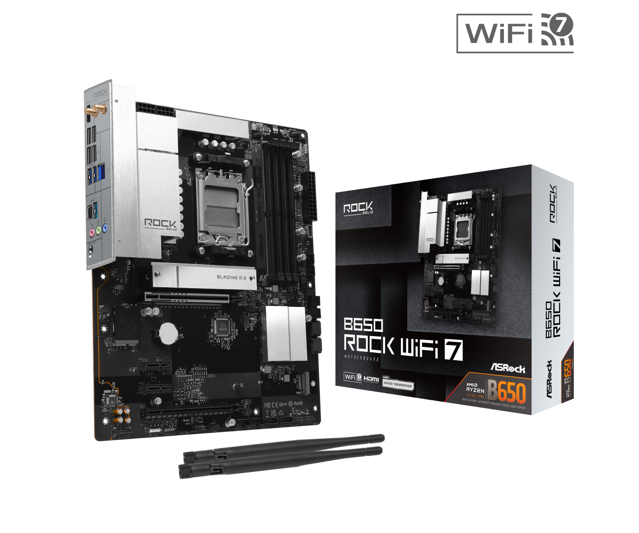 ASROCK  B650 ROCK WIFI 7 - Moederbord