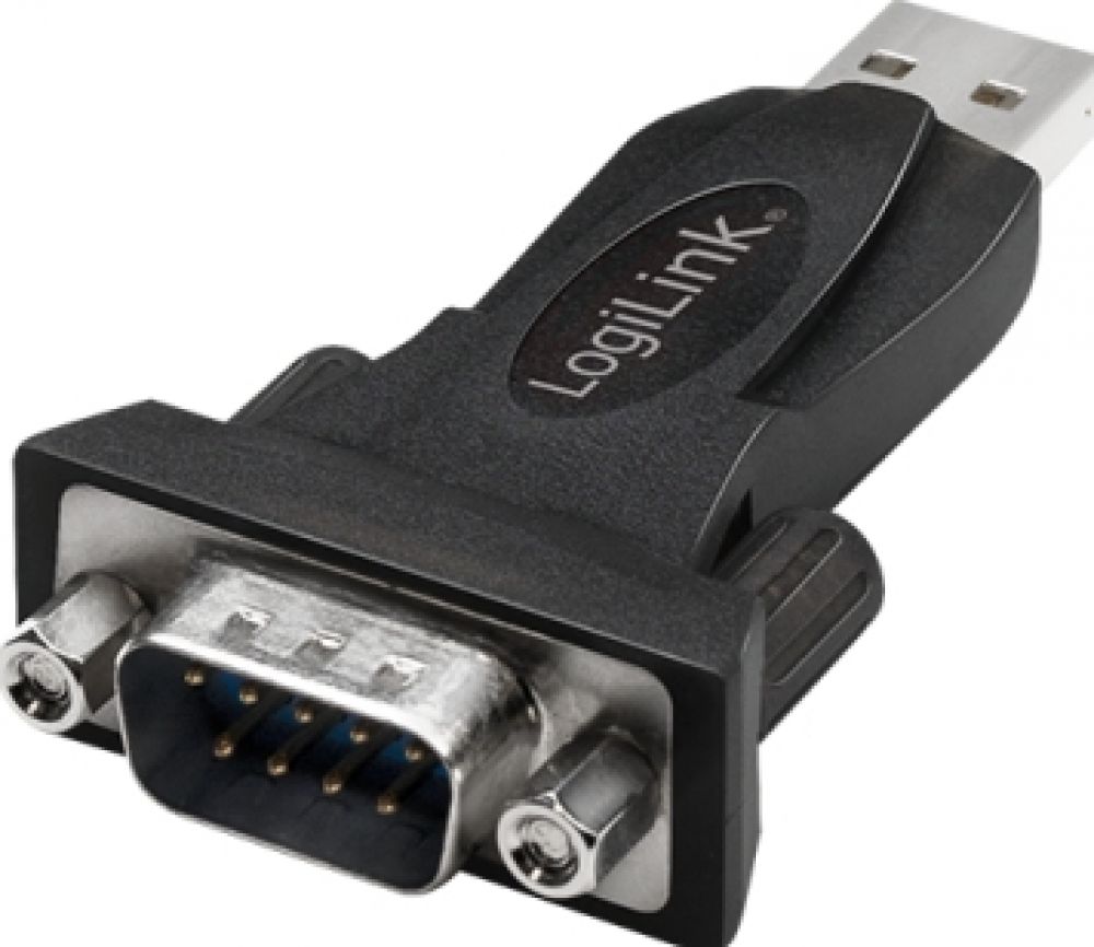 Adap Logilink USB 2.0 to DB9 Serial Adapter Win 11, Black