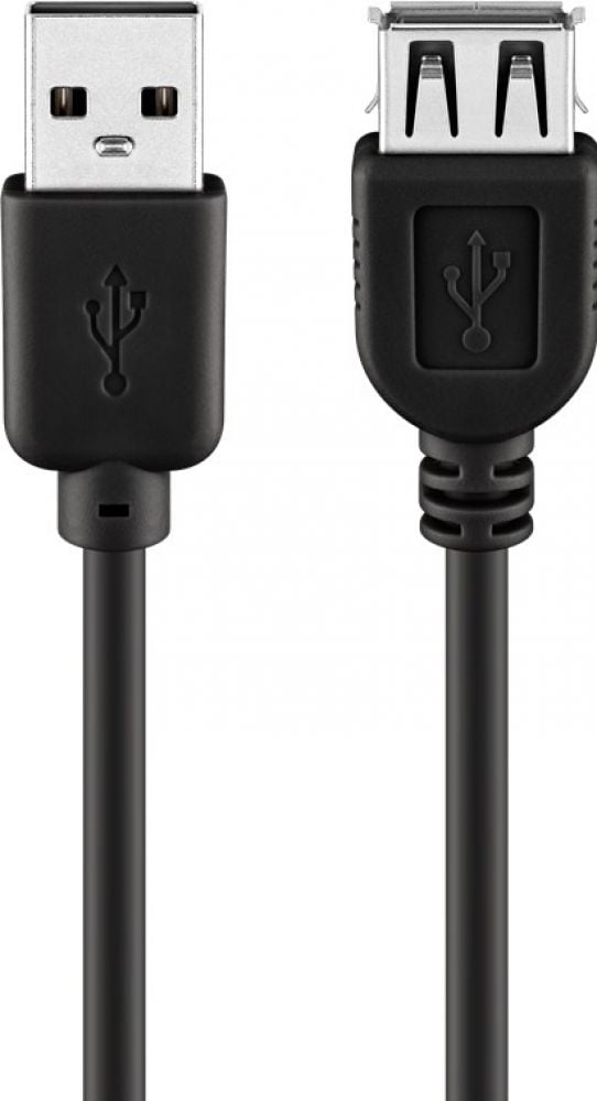 Cable USB2 A/A M/F 3m extension cable
