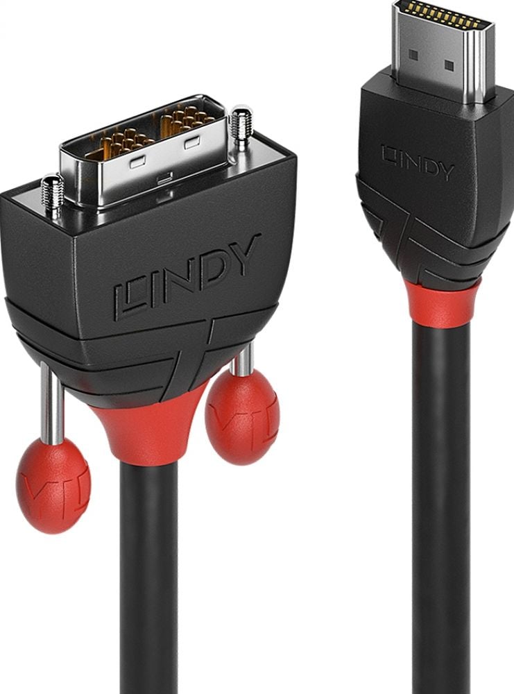 Lindy Black Line - Adapterkabel