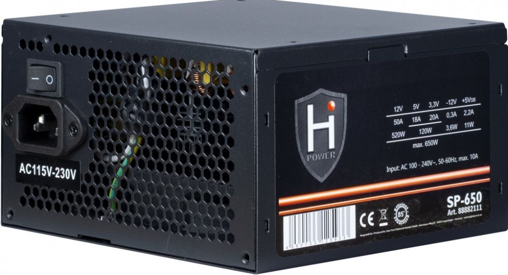 Inter-Tech HIPOWER SP-650 - Voeding