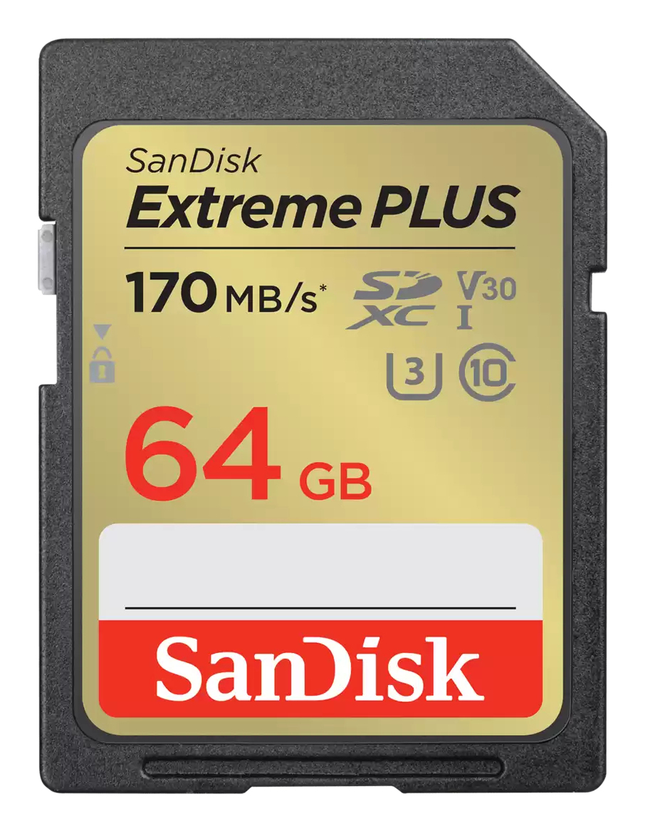 SANDISK Sandisk Extreme Plus SDXC 64GB - Flashgeheugenkaart