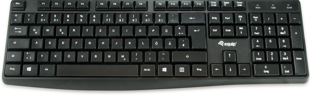 Equip Kabelgebundene USB Keyboard zwart, italienis. Layout