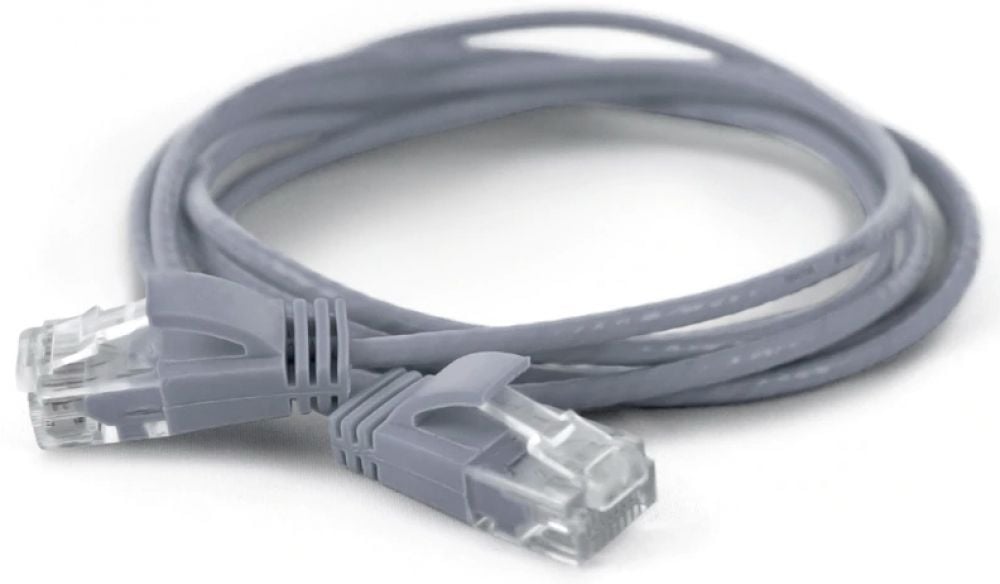 Wantec Patchkabel UTP CAT6a d=2,8mm 0,10m grijs