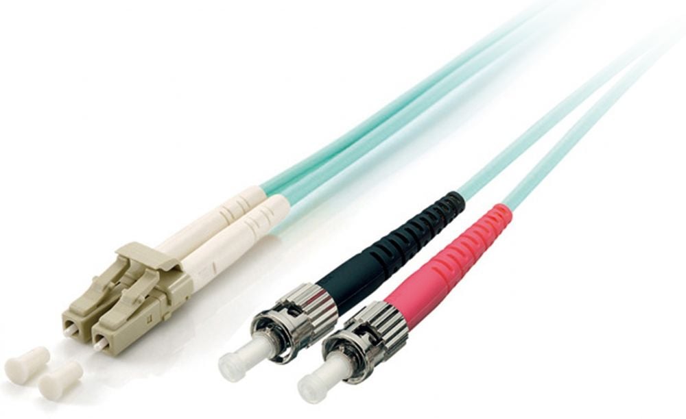 Equip 255212 Fibre Optic Patchc. LC/ST 50/125μ 2,0m turquoise, LSOH, OM3