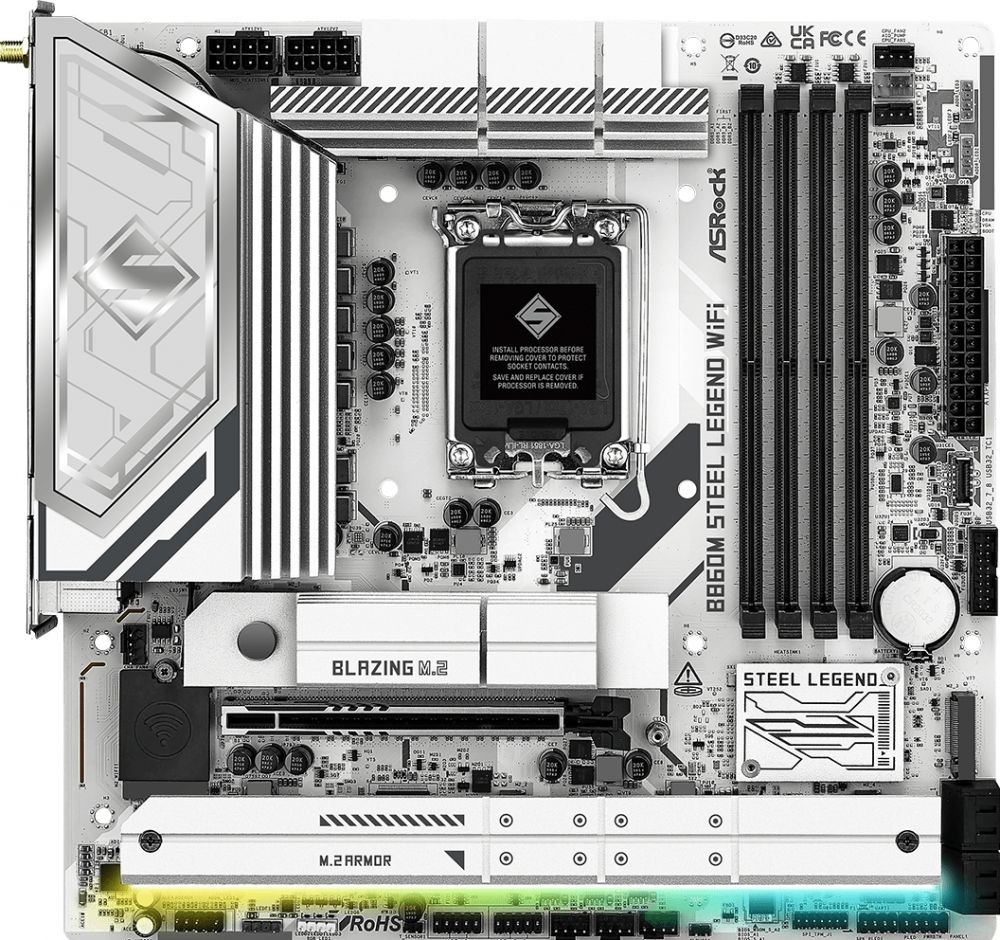 ASRock B860M Steel Legend WiFi 1851 mATX HDMI/DP DDR5