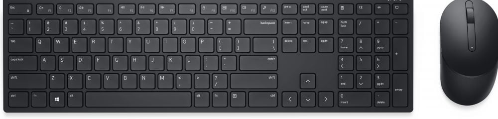 Desktop Dell WL KM5221W Pro Wireless DE Keyboard + Mouse , QWERTZ, 580-AJRD DE