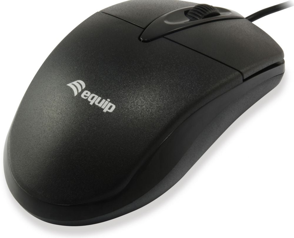 Equip Optische Tischmaus, Kabel, zwart / 245102