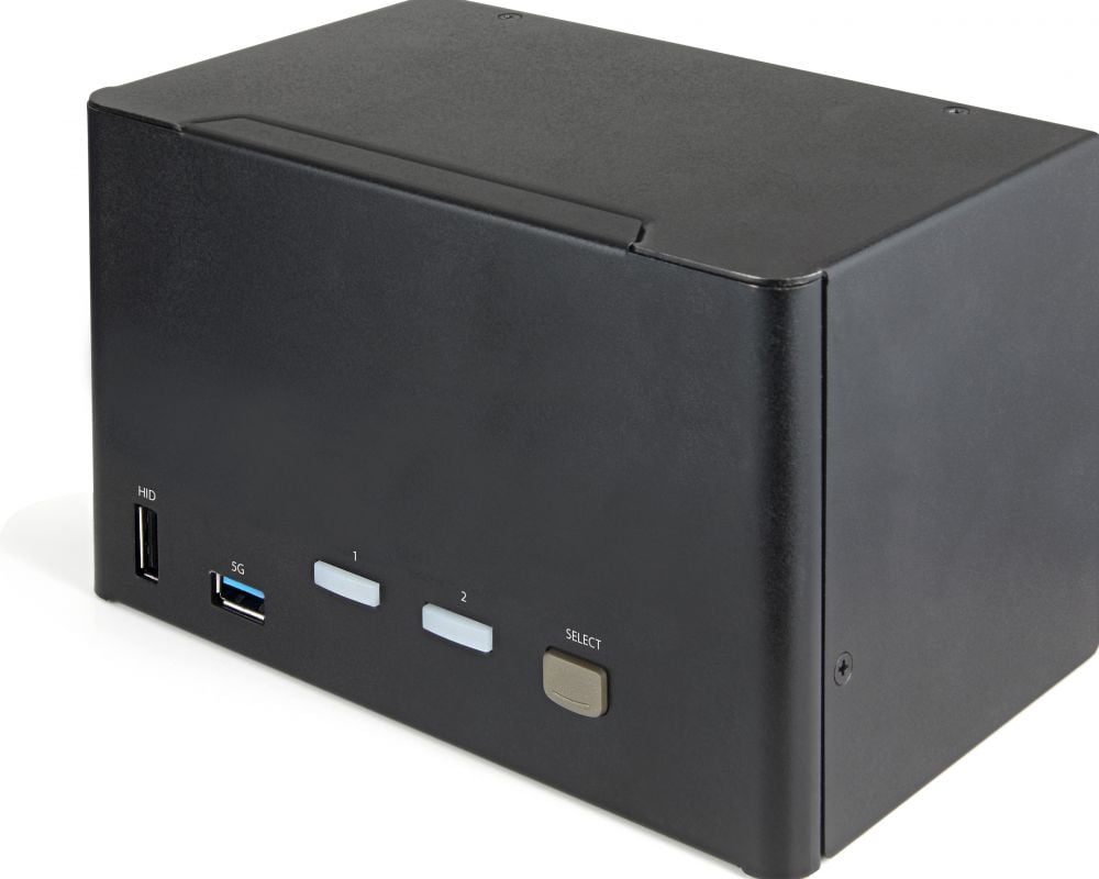 StarTech.com 2 Port Quad Monitor DisplayPort KVM Switch - 4K 60Hz UHD HDR