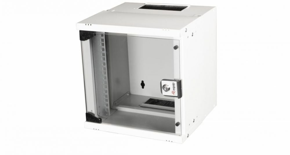 Equip Serverbehuizing 10" 09U 300mmx300mm, RAL9005 zwart (pallet zending)