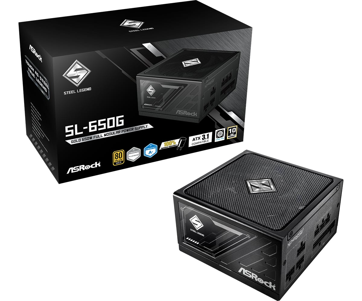 Asrock Steel Legend SL-650G - Voeding