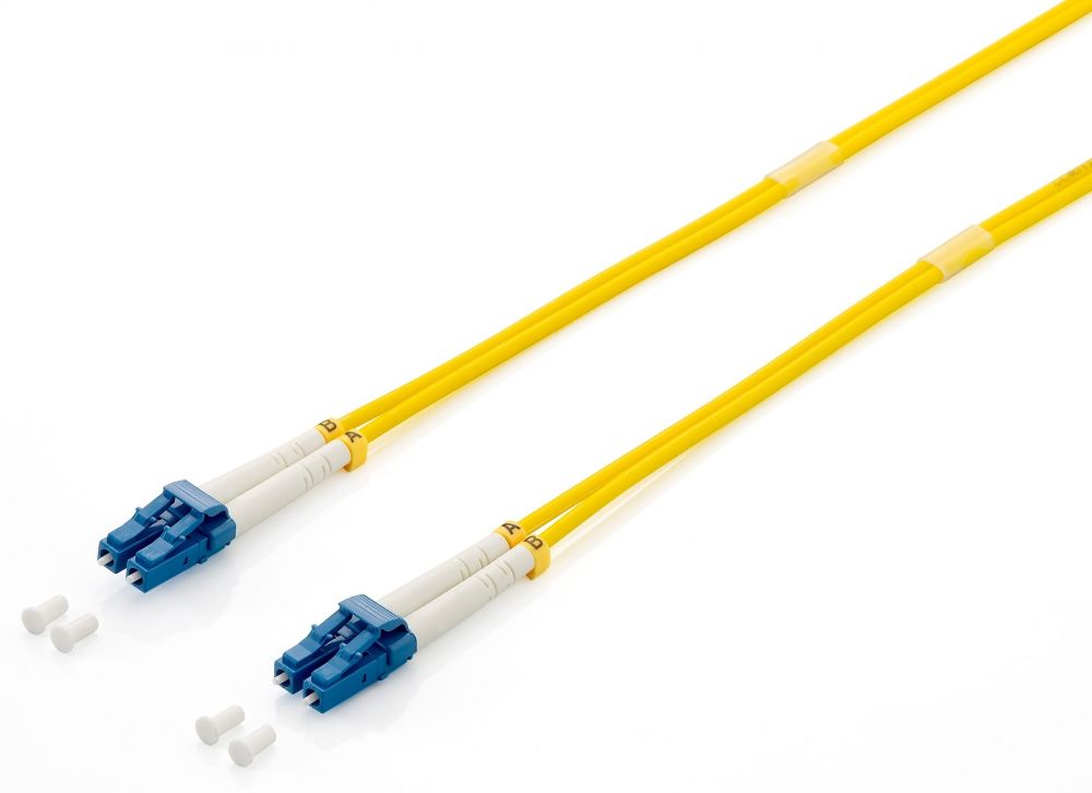 Equip 254435 FO Duplex Jumper LC 09/125μ 5,0m , yellow, LSOH