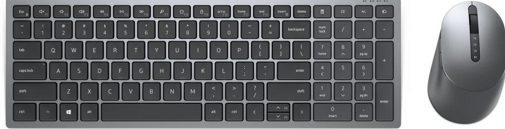 Titan Grey Multi-Device Wireless Keyboard and Mouse