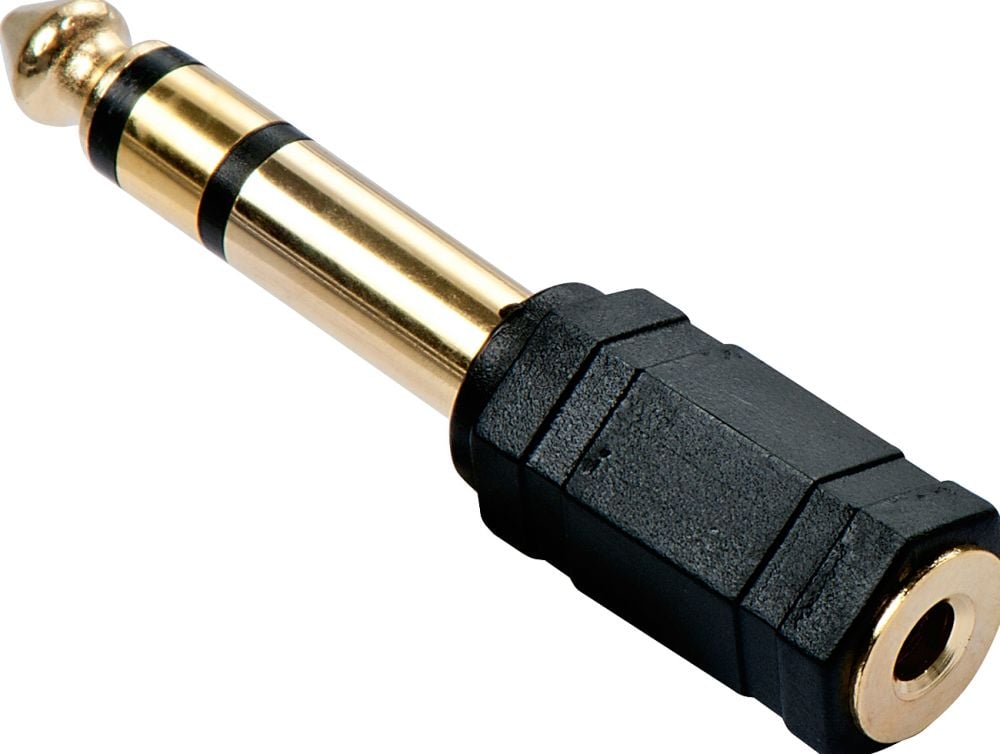 LINDY 3.5mm Stereo Jack Female to 6.3mm Stereo Jack Male Adapter