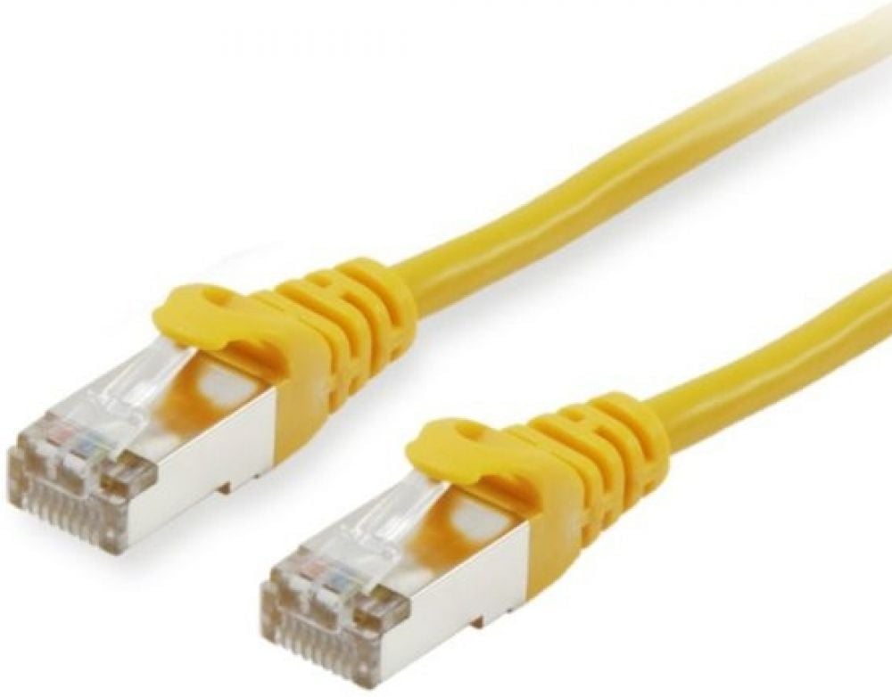 Equip Patchkabel Cat6A S/FTP 2xRJ45 0.15m geel