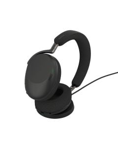 Jabra Evolve3 85 UC Stereo (Link390c) Black + Oplaadstandaard - Headset