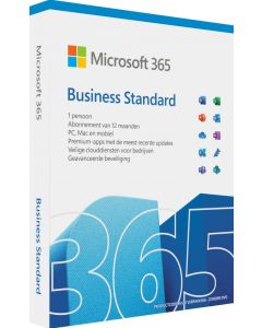 Microsoft 365 Business Standard NL - 1 jaar Abonnement- Doos (1 jaar)