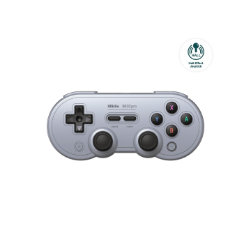 8Bitdo SN30 Pro Wireless Grijs, Zwart - Controller