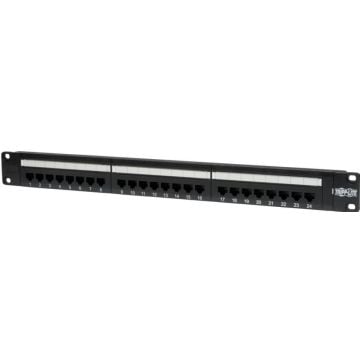 Eaton Tripp Lite Series 24-Port Cat5e Cat5 Rackmount Patch Panel 568B 110 Punch 1URM - Patchpaneel