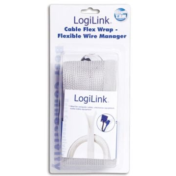 LogiLink Kabelschlauch flexibel 1,8m grijs