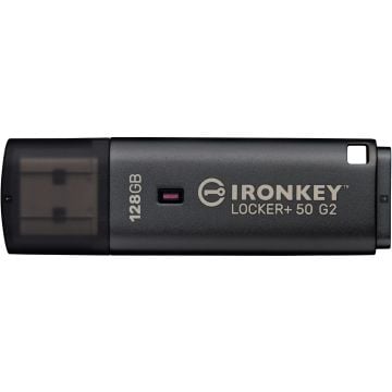 Kingston IronKey Locker+ 50 G2 128GB Black - USB-Stick
