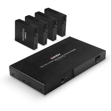 Lindy 70m 4 Port Cat.6 HDMI 4K60 Splitter Extender