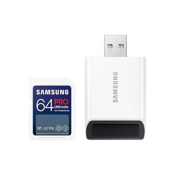 Samsung PRO Ultimate 64GB Incl. USB-Kaartlezer - Flashgeheugenkaart