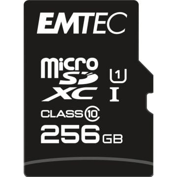EMTEC MicroSD Card 256GB SDXC CL.10 Gold +