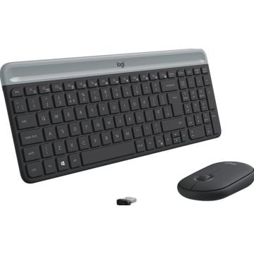Logitech Slim Wireless Combo MK470 - Toetsenbord en muis set