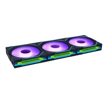 Lian Li Uni Fan SL-INF 120 Wireless Reverse Blade Black 3-pack incl controller - Ventilator
