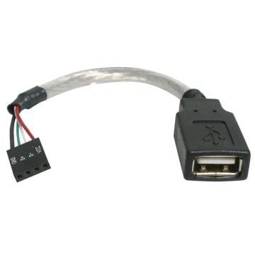 StarTech.com 15cm USB 2.0 Kabel - USB A naar 4-pins Moederbord Aansluitkabel FF