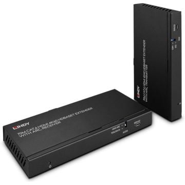 LINDY 70m Cat.6 HDMI 4K60 HDBaseT Extender m ARC (IR&RS-232)