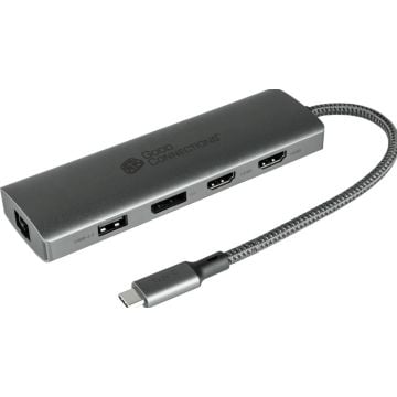 Good Connections USB-C-Hub (10-Port) antraciet