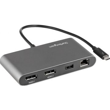 StarTech.com Thunderbolt 3 Dock - Mini Dual Monitor TB3 Docking Station met DisplayPort 4K 60Hz