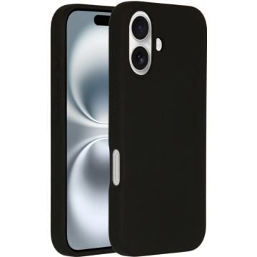 Accezz Liquid Silicone Backcover met MagSafe iPhone 16 - Zwart