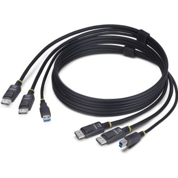 STARTECH Dual-DP/USB 5Gbps KVM Cable