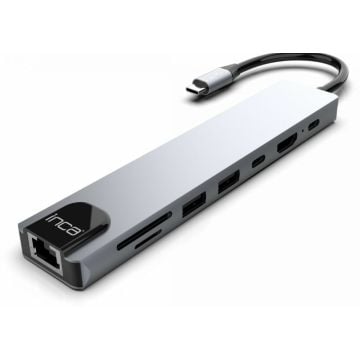 INCA Adapter ITPC-7T Type C > 3XUSB-A, 1xRJ45, 1000mbps