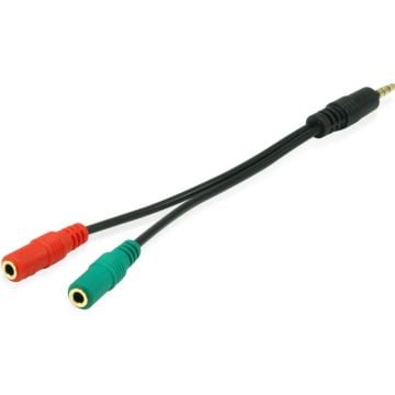 Equip Audio Splitter Y-Kabel male to female 1xSt->2xBu