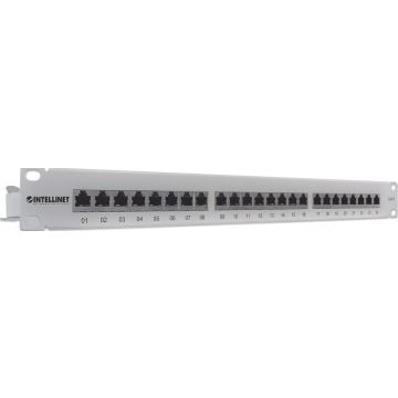 Intellinet Patchpanel 1HE 24-Port Cat6 FTP grijs