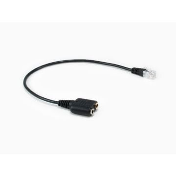 Equip Telefonkabel RJ9 auf 2x 3.5mm Klinke für Headset 25cm